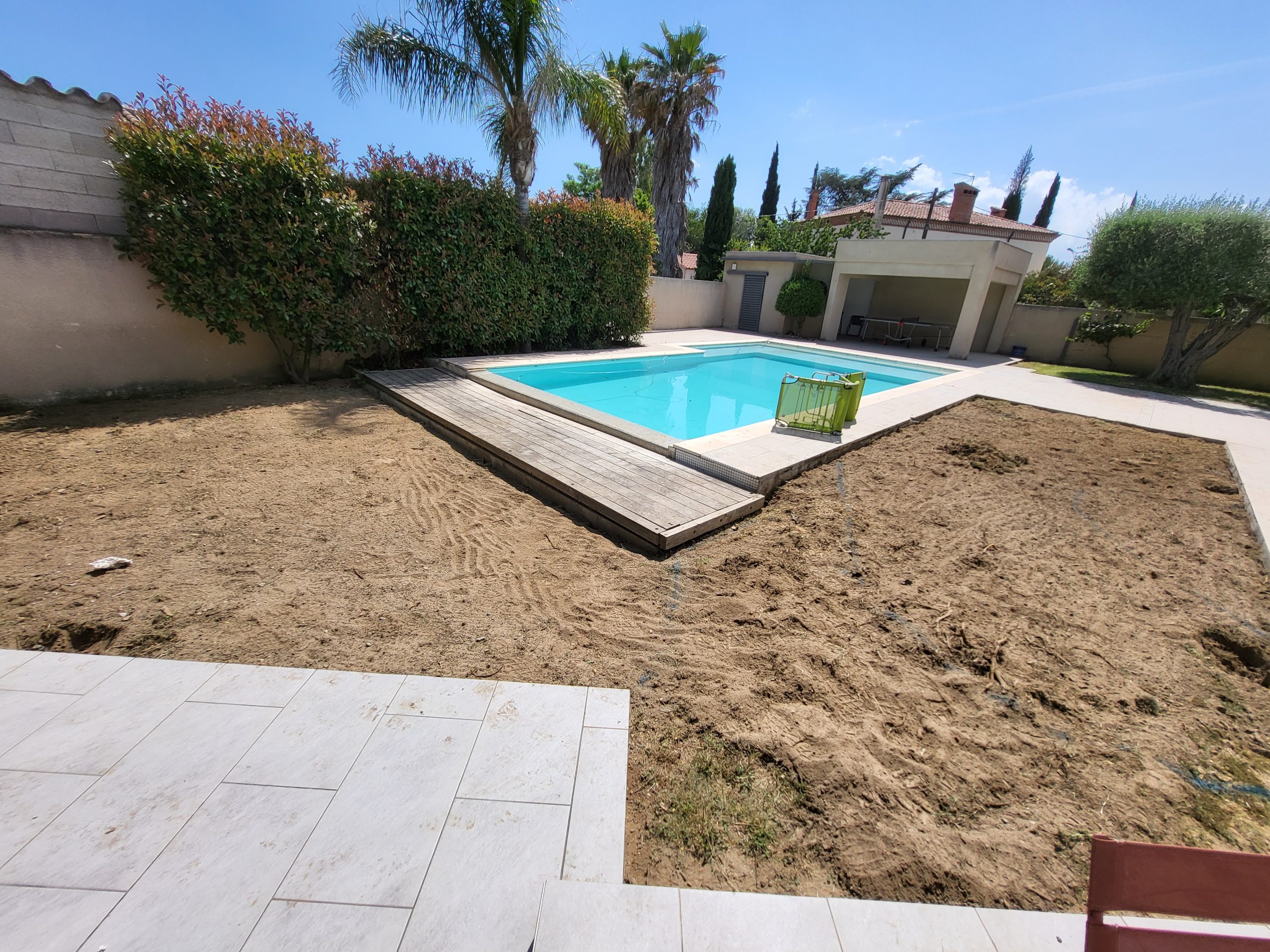 Jardin avant les travaux